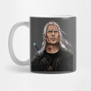 White wolf Mug